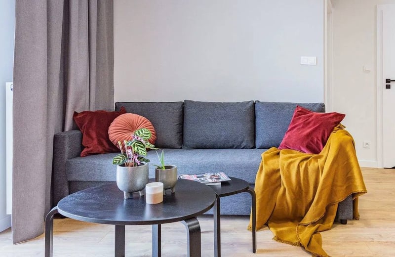 Аренда стильной 2-комнатной квартиры, 42 м², во Вроцлаве, Польша